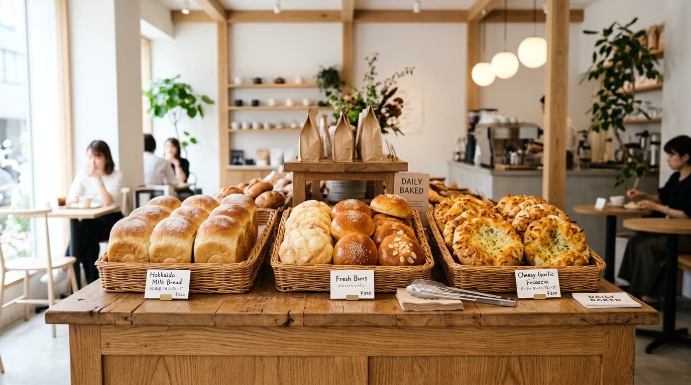 Gelato Corner & Artisan Bakery Display